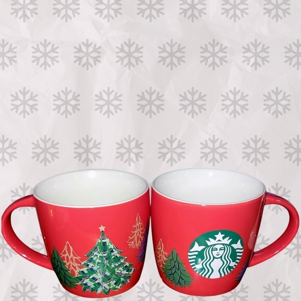 Starbucks Red Holiday Trees Siren Mug-2020 - Picture 4 of 7